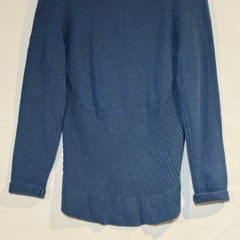 Women’s Motto Blue Shawl Collar Cardigan Sweater Size S Acrylic Wool - Picture 8 of 16